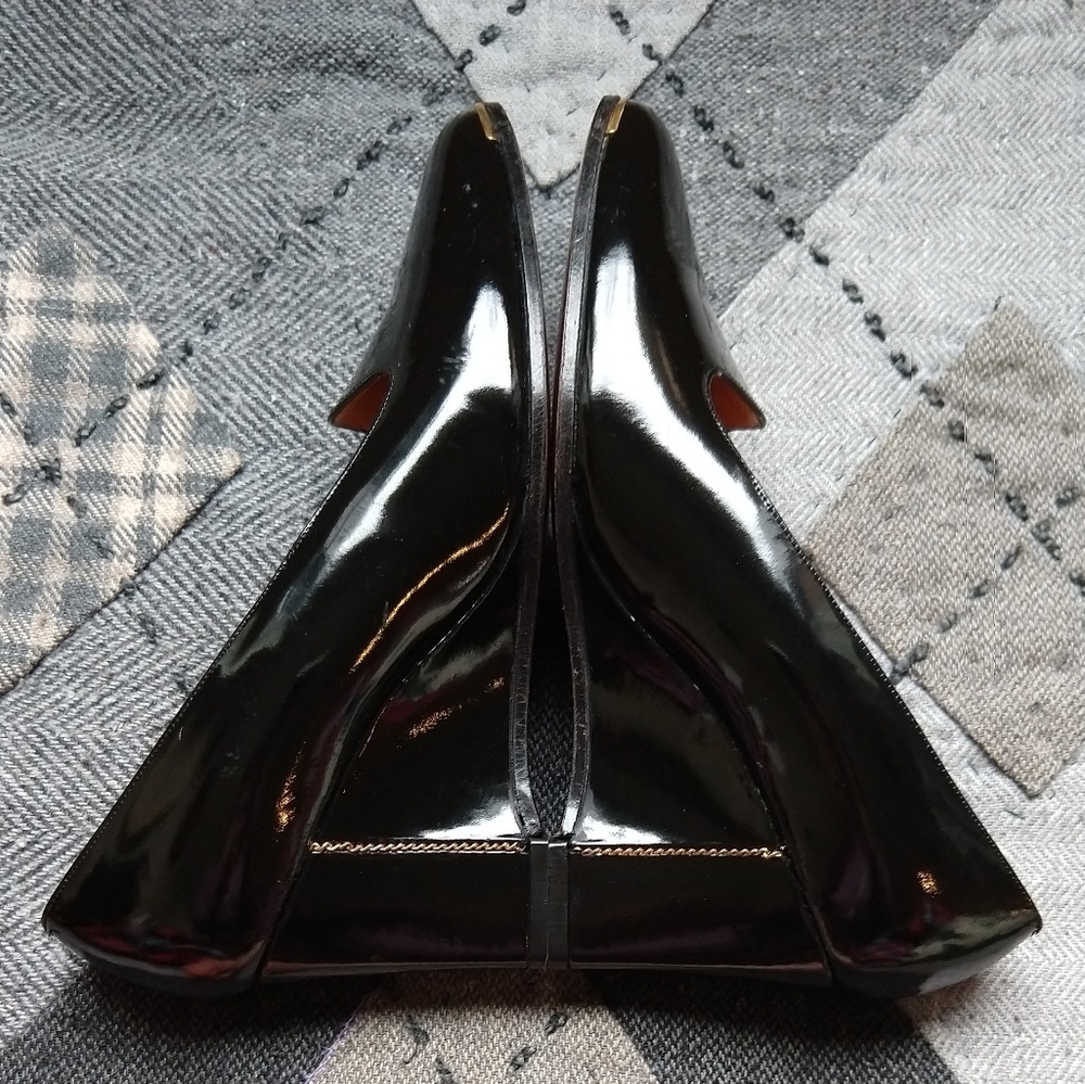 Vintage Patent Leather Martinique Wedge
